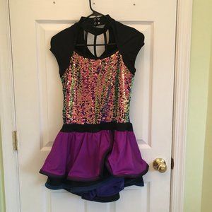 Colorful sequin dance or Halloween costume
